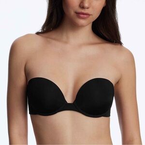 NWT✨ Skarlett Blue Breathless Push Up Strapless Bra Black 34C